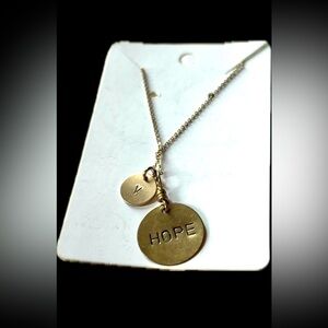 14K Gold Filled Hope “V” Necklace